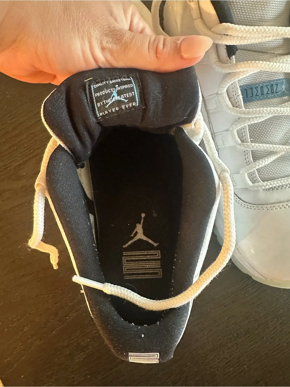 Jordan White and Black Low-Top Sneakers retro 11s size 13 men